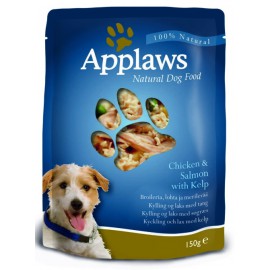 Applaws паучи для собак с курицей, лососем и овощным ассорти, Dog Chicken & Salmon - Veg Pouch, 150г